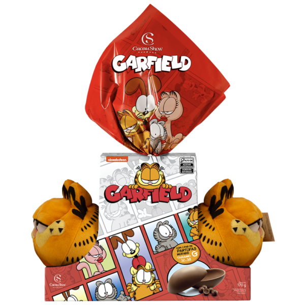 Ovo de Páscoa ao Leite Pantufa Garfield G 170g